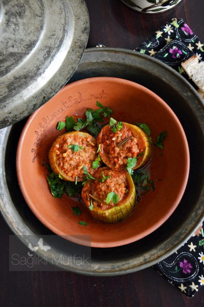 dolma, kabak dolması, karakılçık bulguru